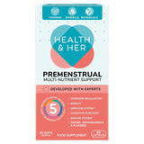 Health & Her premenstrual support capsules 60 count, UK version