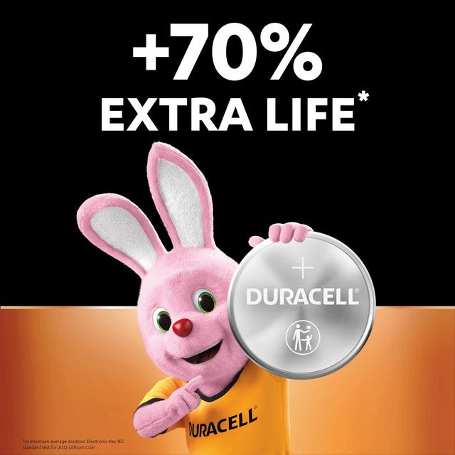 Duracell CR-2032 lithium coin battery 4 pack - British product