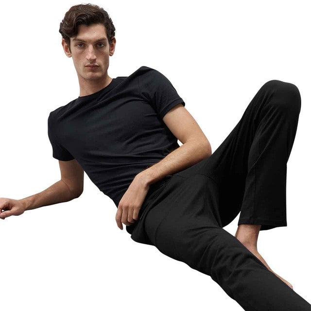 M&S cotton modal pyjama bottoms black 2XL, imported from the UK