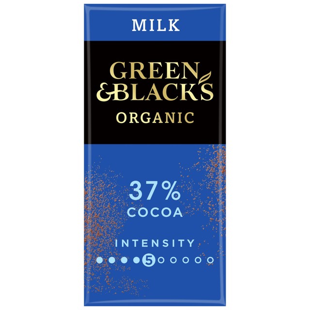Green & Black's organic milk chocolate bar 90g, UK version