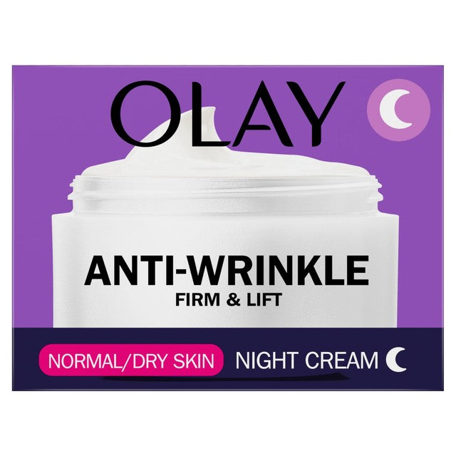 Olay Anti-Wrinkle Firm & Lift Night Cream 50ml, imported from the UK