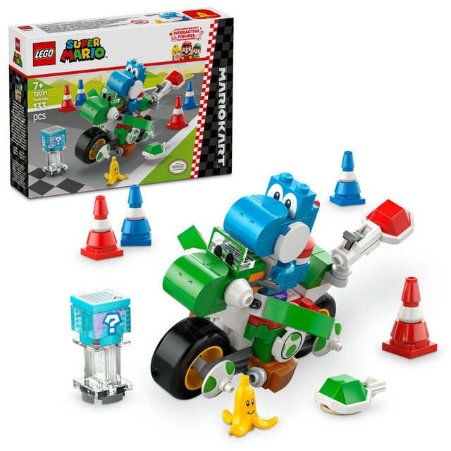 Lego Super Mario Mario Kart Yoshi Bike building set 133 pieces, UK version