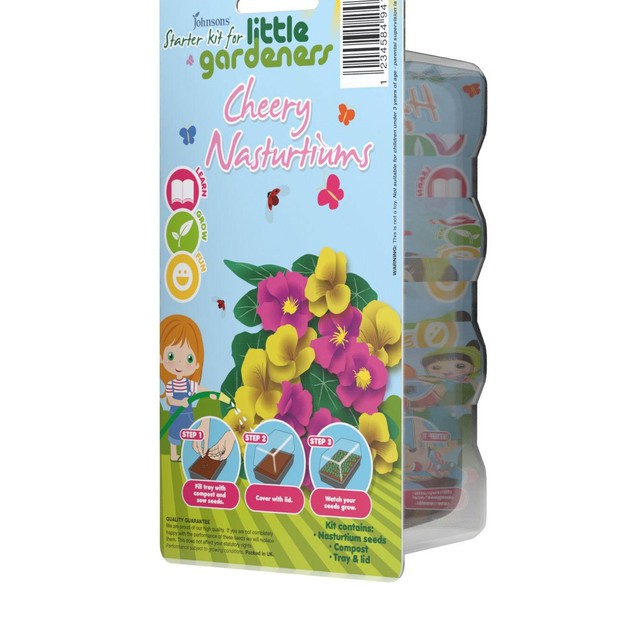 Johnsons Seeds LG Cheery Nasturtiums seed starter kit, UK version