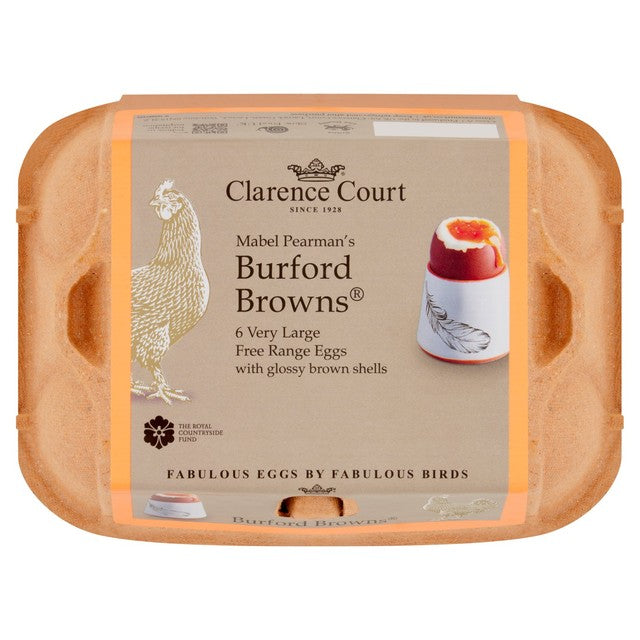 Clarence Court Burford Brown Very Large Eggs 6 Pack - British product