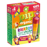 Pip Organic Rainbow Lollies with Cheeky Veg 6x40ml, imported from the UK