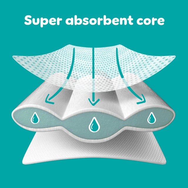 Pampers Baby Dry nappies Size 7 30 Count, imported from the UK