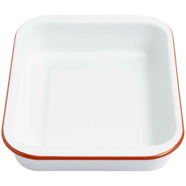 M&S enamel small white roaster 29cm, imported from the UK