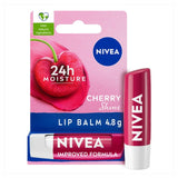 Nivea cherry shine lip balm 4.8g, imported from the UK