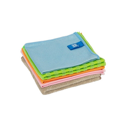 Addis Premium Multi-Purpose Microfibre Cleaning Cloth Set Pack of 5