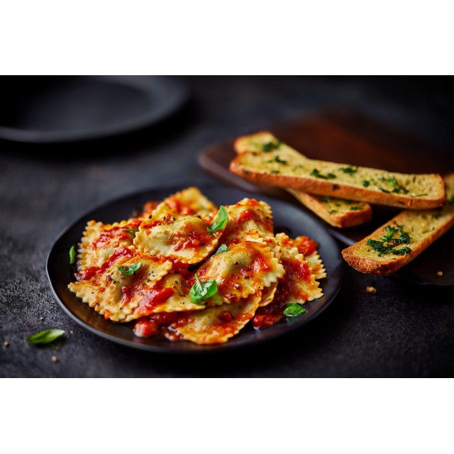 M&S ricotta and spinach ravioli 250g, imported from the UK