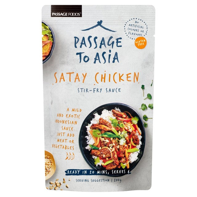 Passage to Asia Malay Satay sauce 200g, imported from the UK