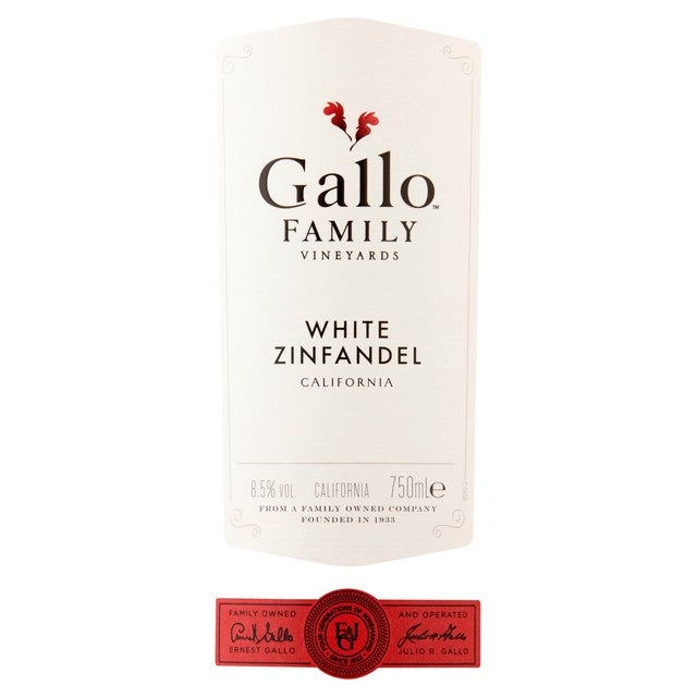 Gallo Family Vineyards White Zinfandel rose wine 75cl, UK version