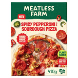 The Meatless Farm Co vegan pizza spicy pepperoni style 410g, imported from the UK