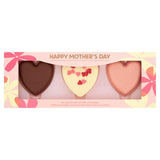 Happy Mothers Day Assortment Milk  White Chocolate with Pink Strawberry Flavour Hearts 75g