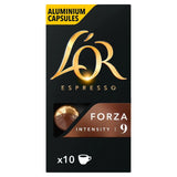 L'OR Forza coffee pods Intensity 9 10 pack, UK version