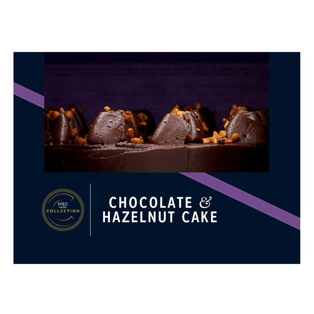 M&S chocolate hazelnut cake 990g, imported from the UK