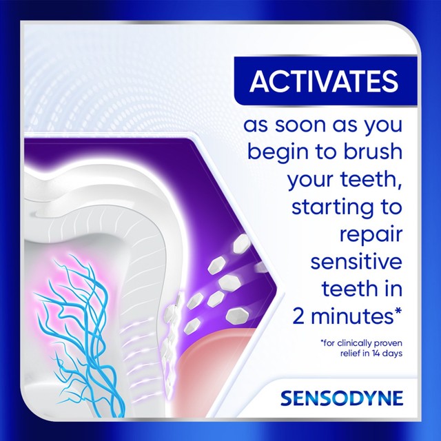 Sensodyne Clinical Repair Deep Clean Sensitive toothpaste 75ml (British brand)