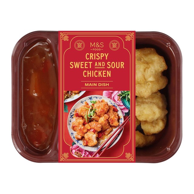M&S Sweet and Sour Chicken 420g, imported from the UK