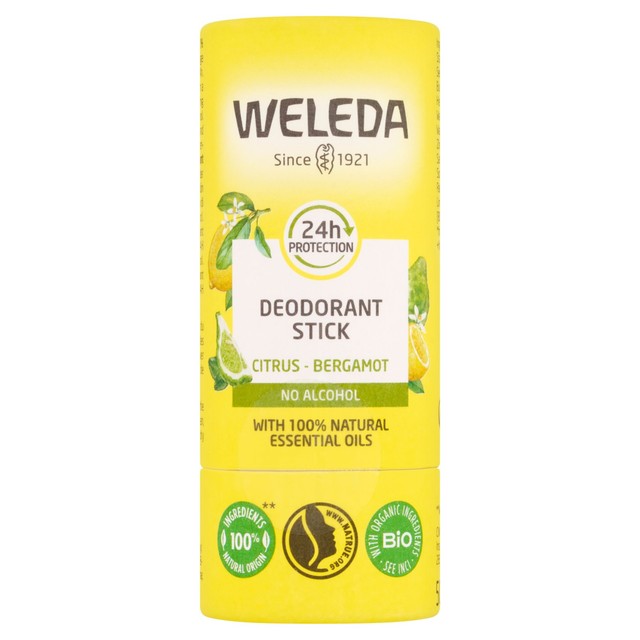 Weleda citrus and bergamot solid deodorant 50g (British brand)