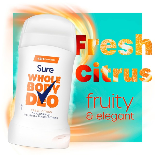 Sure Women's Deodorant Stick Fresh Citrus 50ml (British brand)