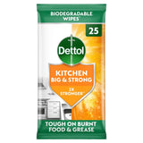 Dettol Big & Strong kitchen cleaning wipes 25 pack - British product