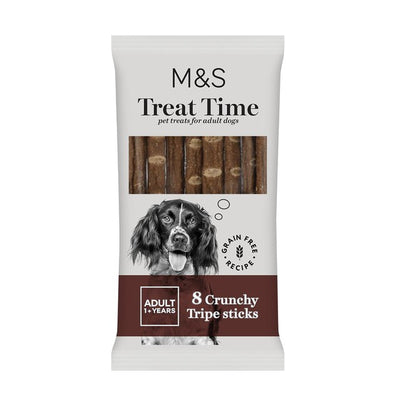 M&S Tripe Dog Stick Treats Crunchy Dog Treats 48g