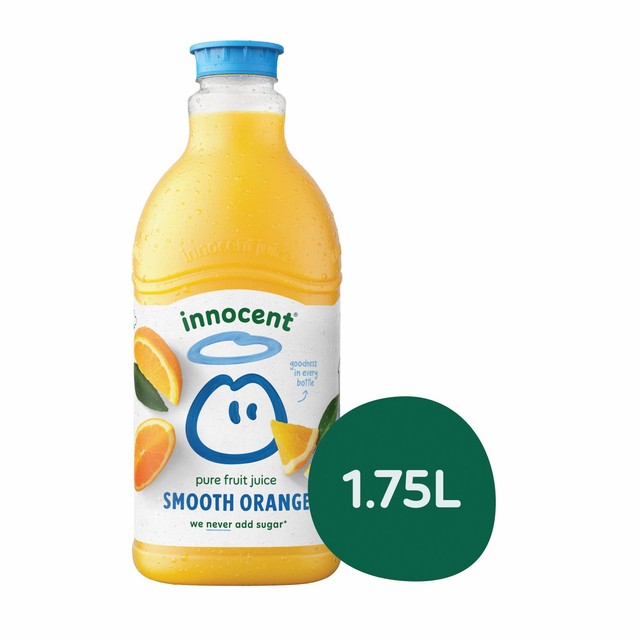 Innocent orange juice smooth 1.75L, UK version