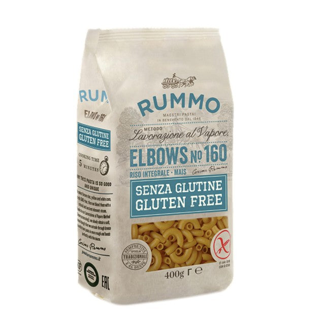 Rummo gluten-free macaroni elbows No.160 400g, imported from the UK