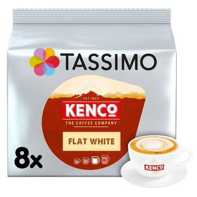 Tassimo Kenco Flat White Coffee Pods 8 Pack