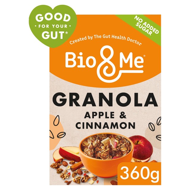 Bio & Me Apple Granola 360g, imported from the UK