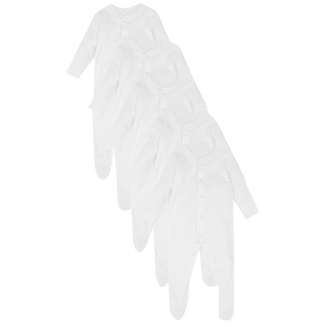 M&S white sleepsuits 6-9 months, imported from the UK
