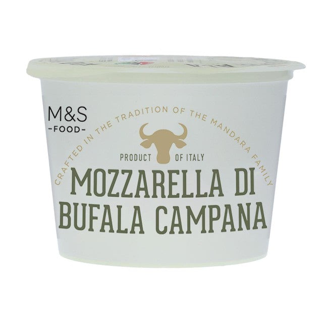 M&S Buffalo Mozzarella cheese 125g, imported from the UK