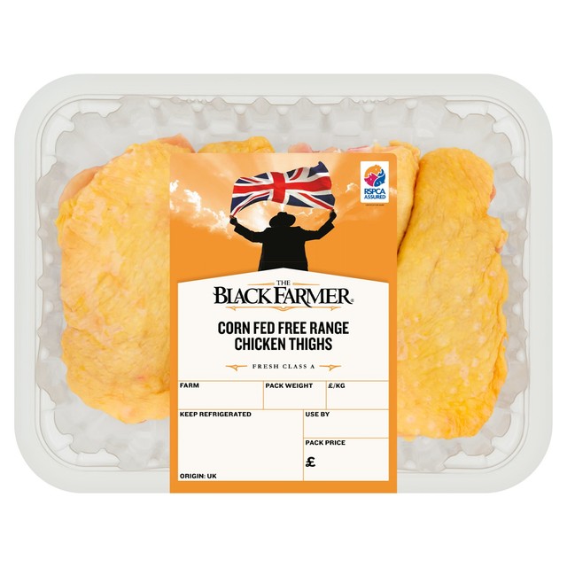 The Black Farmer corn fed free range chicken thighs 450g (British brand)