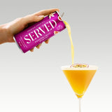Served passion fruit martini canned cocktail 250ml (British brand)