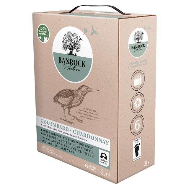 Banrock Station Colombard Chardonnay boxed white wine 3L - British product