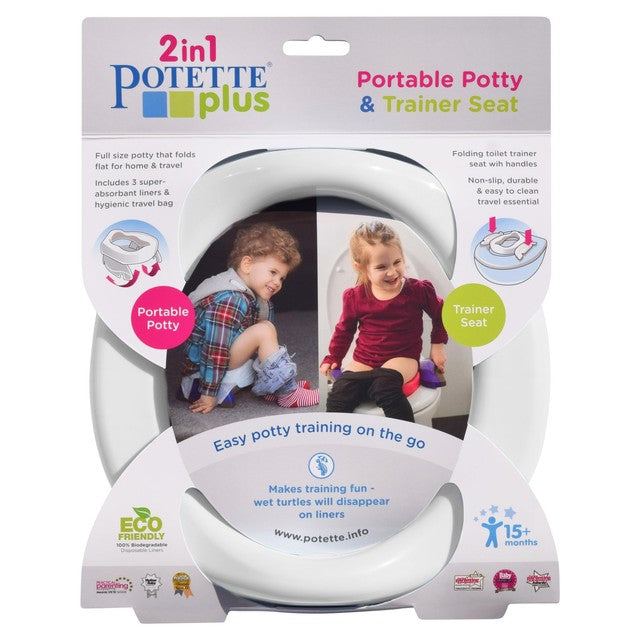 Potette Plus portable potty White, imported from the UK