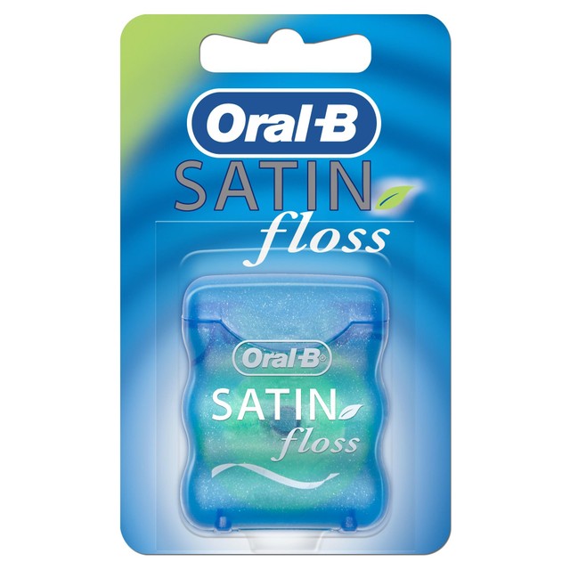 Oral-B Satin Mint dental floss 25m, imported from the UK