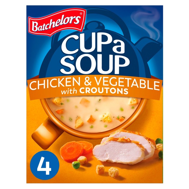 Batchelors Chicken & Vegetable soup with croutons 4 sachets - British product