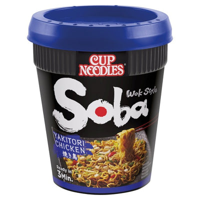 Nissin Soba Yakitori Chicken Instant Noodles Pot 89g
