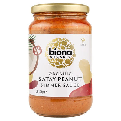 Biona Organic Satay Peanut Simmer Sauce Cooking Sauce 350g
