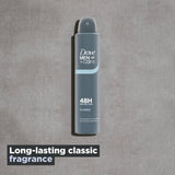 Dove Men+Care Classic Anti-Perspirant Deodorant Aerosol 200ml - British product