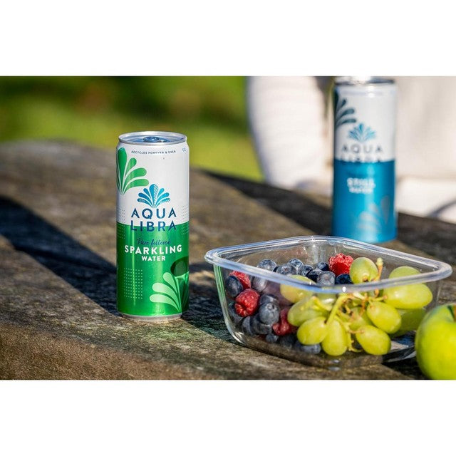 Aqua Libra sparkling water 330ml cans - British product