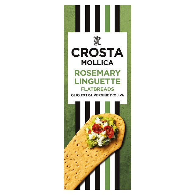 Crosta & Mollica rosemary linguette flatbreads 150g - British product
