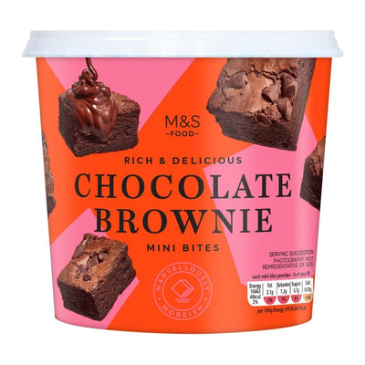 M&S sjokoladebrownie minismåbiter 235g