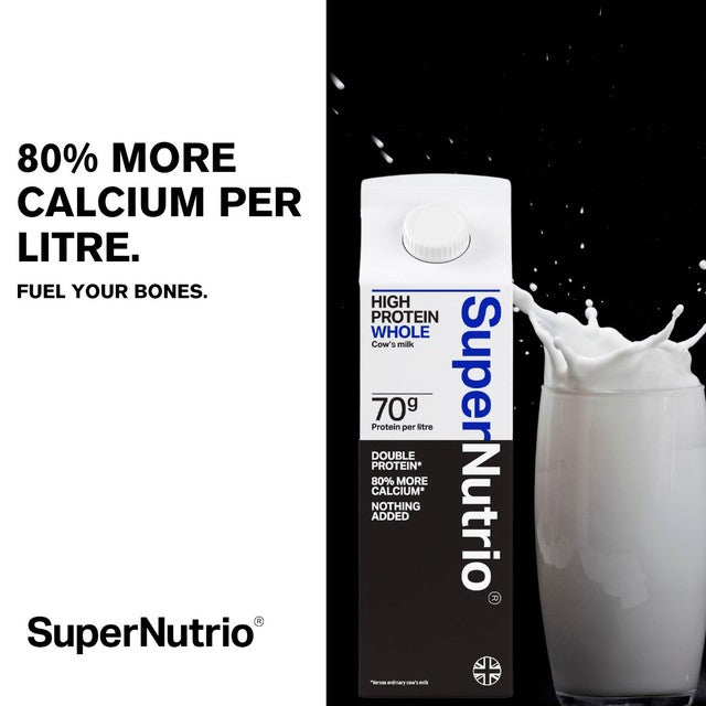 St Helens Farm SuperNutrio high protein whole cow's milk 1L (British brand)