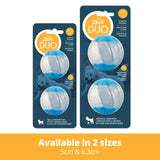 Zeus Duo Ball 6.3cm With Squeaker & Glo
