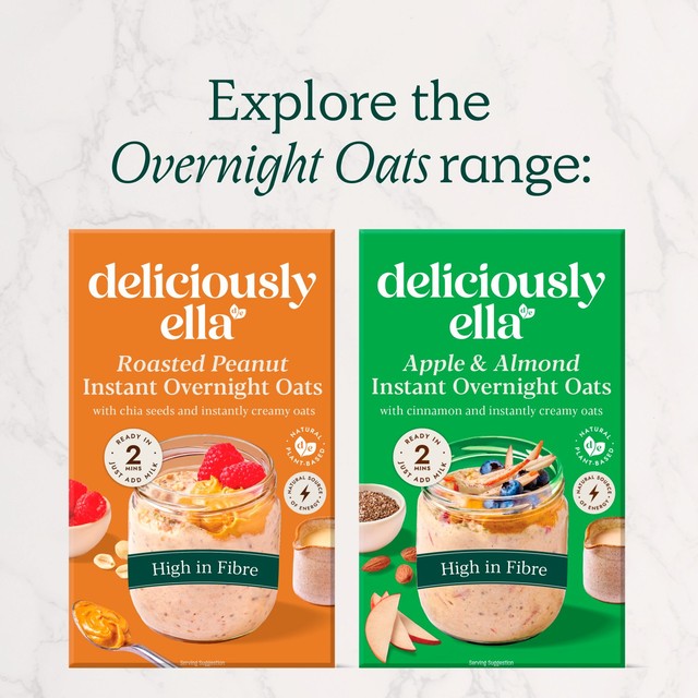 Deliciously Ella apple almond instant overnight oats 360g - British product