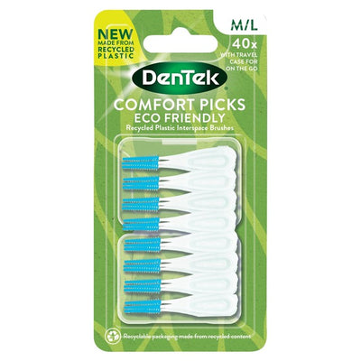 DenTek ECO Comfort Picks Store Tannmellomromsbørster 40 stk