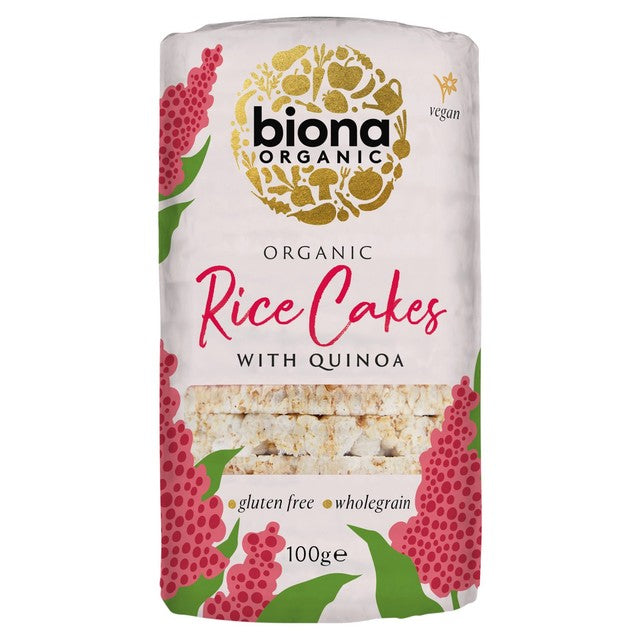 Biona organic rice cakes with quinoa 100g - British product