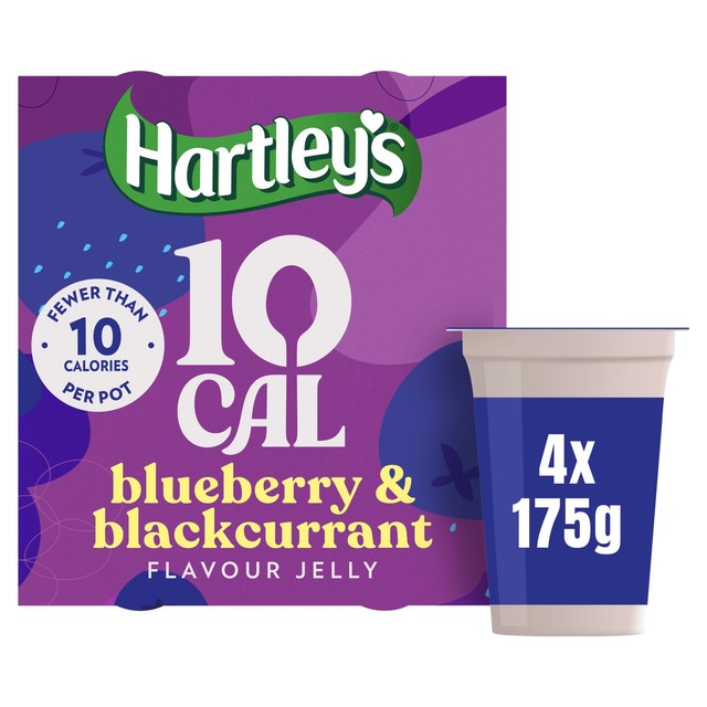 Hartley's Blueberry and Blackcurrant Jelly Pots 4x175g, UK version